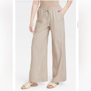 Wide Leg Linen Pants